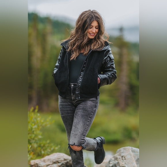 Buddy Love Brody Sherpa Bomber Jacket, Size Small, NWT - Picture 4 of 9